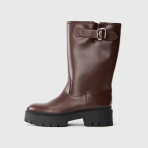 Botas vaqueras / biker - marrón oscuro