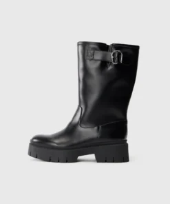 Botas vaqueras / biker - negro