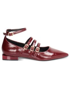 Bailarinas Burdeos Brillo Essential – Suela de Goma