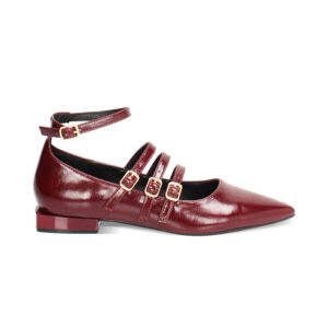 Bailarinas Burdeos Brillo Essential – Suela de Goma