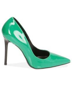 Zapato Salón Verde en Charol Sintético