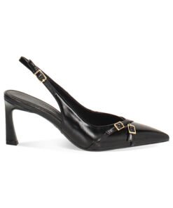 Salón Destalonado Negro Brillo Élite – Tacón 7,5 cm